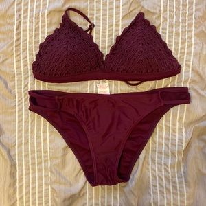 Burgundy Bikini